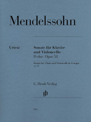 Sonata for Piano and Violoncello D Major Op. 58 Sonata for Piano and Violoncello D Major Op. 58