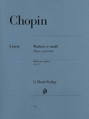 Waltz in E minor Op. Posth. Waltz in E minor Op. Posth.
