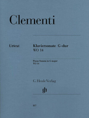 Piano Sonata in G Major WO 14 Piano Sonata in G Major WO 14