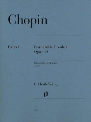 Frédéric Chopin – Barcarolle in F-sharp Major, Op. 60 Frédéric Chopin – Barcarolle in F-sharp Major, Op. 60