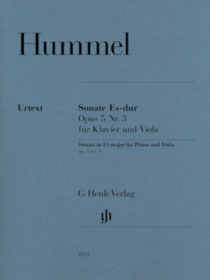 Sonata for Piano and Viola in E-flat Major, Op. 5, No. 3 Sonata for Piano and Viola in E-flat Major, Op. 5, No. 3