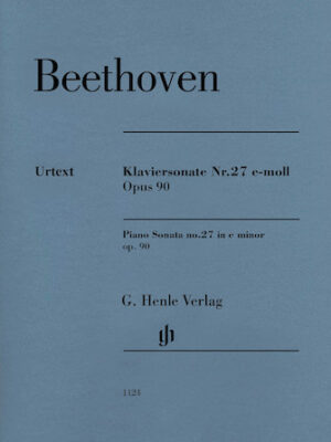 Piano Sonata No. 27 in E Minor, Op. 90 Piano Sonata No. 27 in E Minor, Op. 90