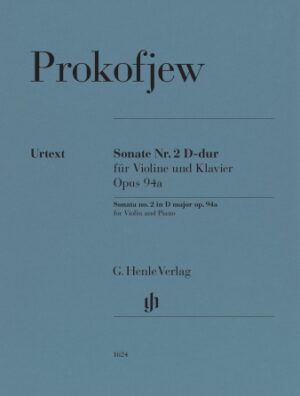 Violin Sonata No. 2 in D Major, Op. 94a Violin Sonata No. 2 in D Major, Op. 94a